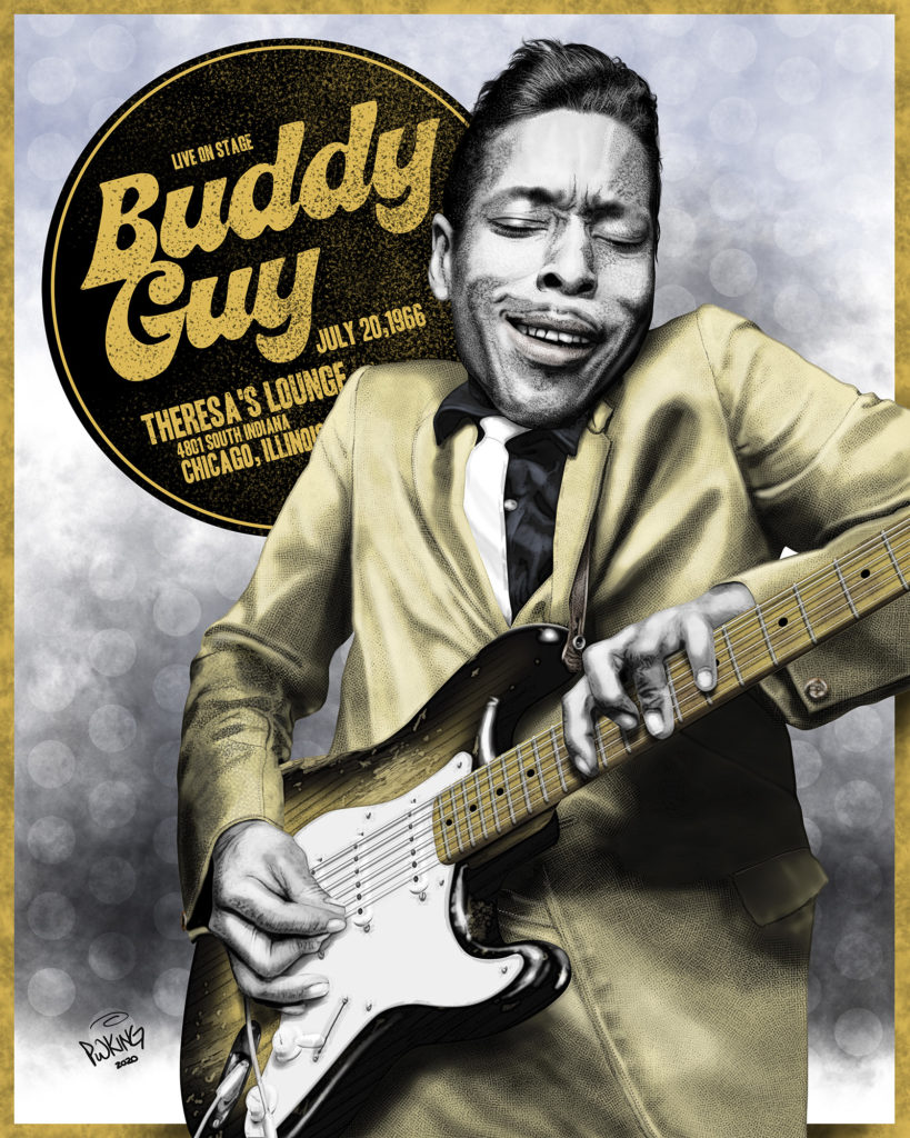 Buddy Guy Caricature Paul King Artwerks