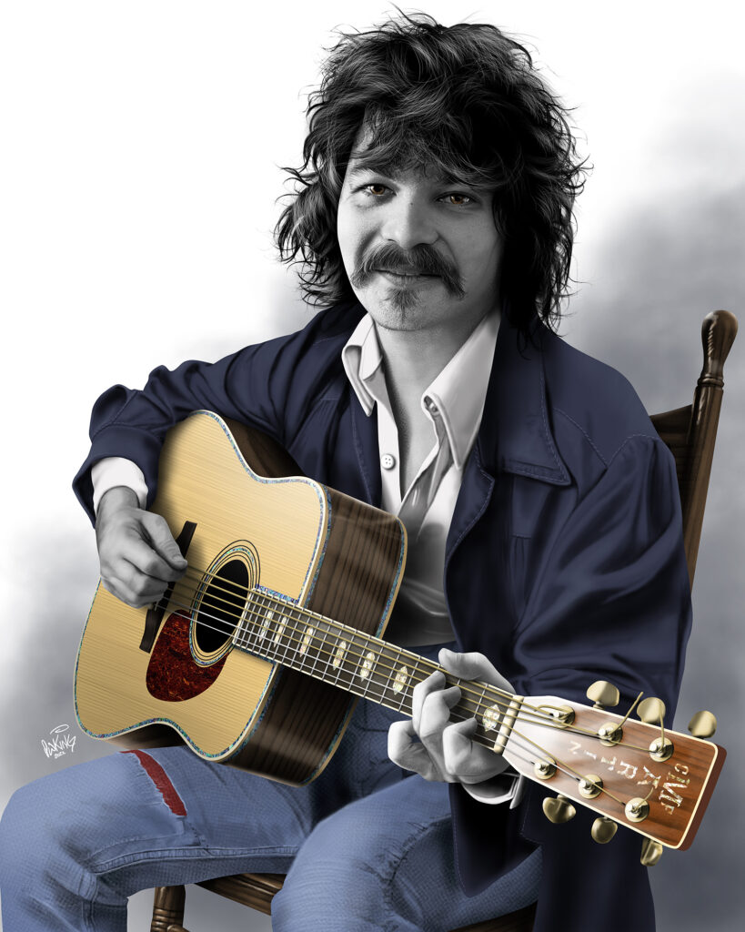 John Prine 1975 Paul King Artwerks